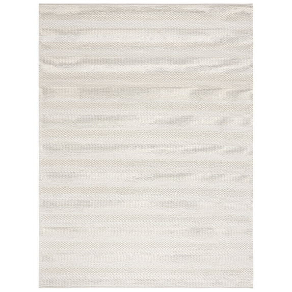SAFAVIEH Natura Hester Striped Wool Area Rug, Ivory, 10' x 14'