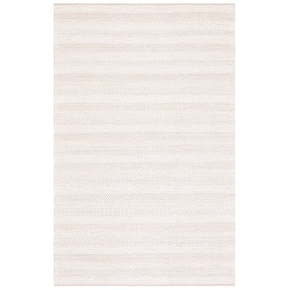 SAFAVIEH Natura Hester Striped Wool Area Rug, Ivory, 4' x 6'
