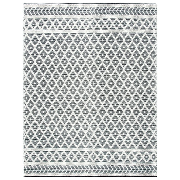 SAFAVIEH Natura Hollie Geometric Area Rug, Ivory/Black, 8' x 10'