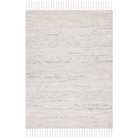 SAFAVIEH Natura Jacinth Southwestern Area Rug, Ivory/Grey, 6' x 9'