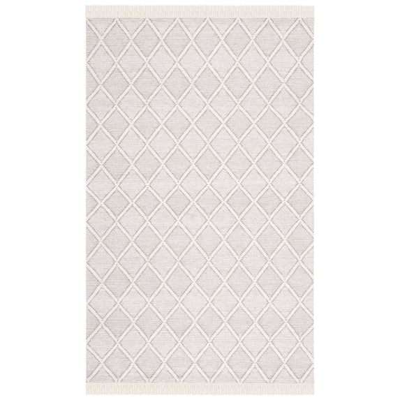 SAFAVIEH Natura Jaden Diamond Area Rug, Ivory/Brown, 3' x 5'