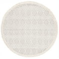thumbnail image 1 of SAFAVIEH Natura Jaden Diamond Area Rug, Ivory/Brown, 6' x 6' Round, 1 of 8