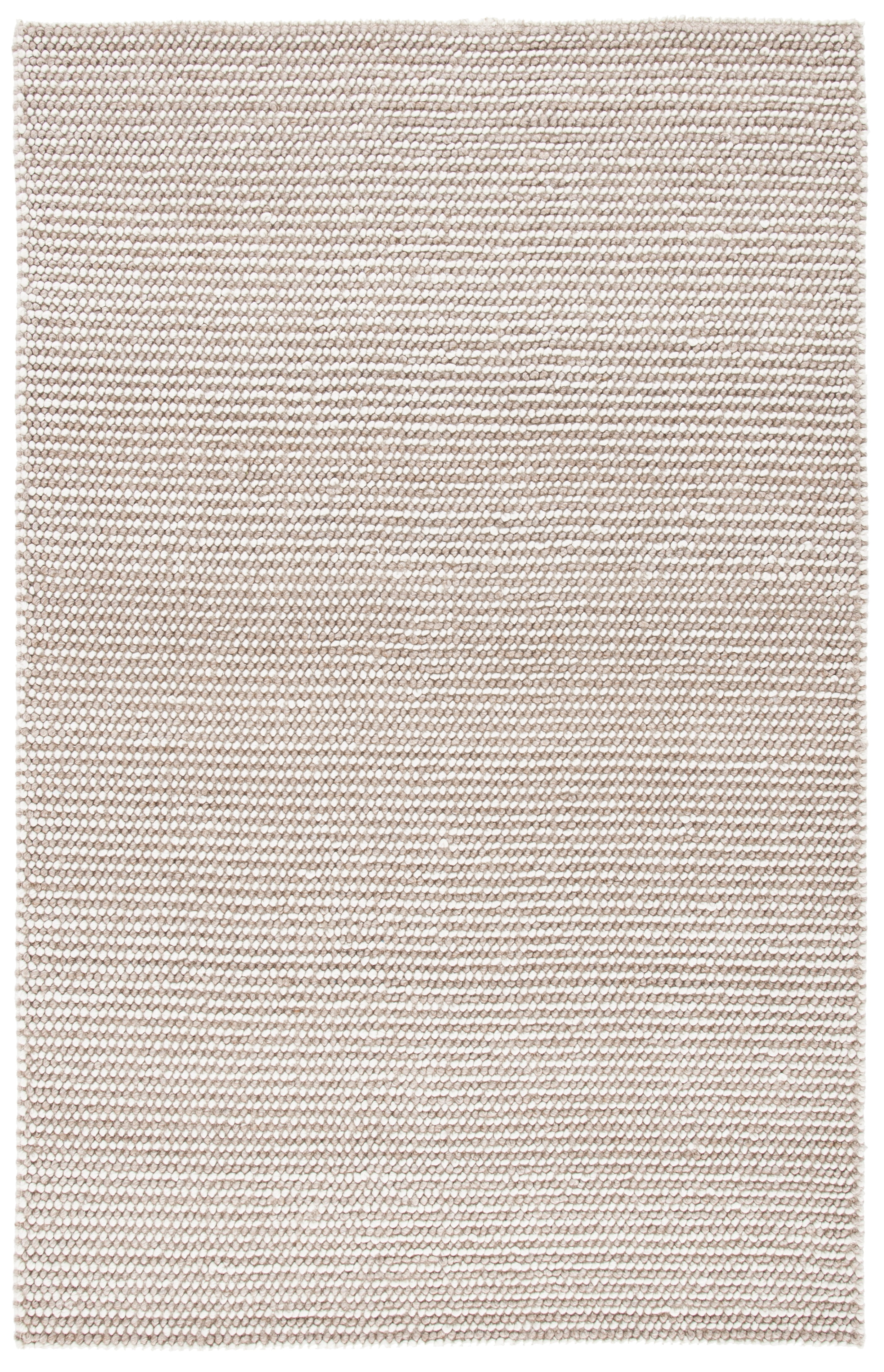 Ivory Handwoven Wool 3' x 5' Area Rug