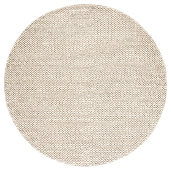 SAFAVIEH Natura Janis Distressed Area Rug, Beige/Ivory, 6' x 6' Round