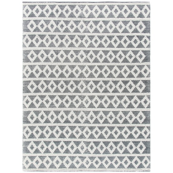 SAFAVIEH Natura Jayla Geometric Area Rug, Ivory/Black, 8' x 10'