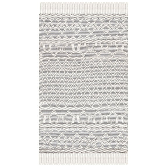 SAFAVIEH Natura Jermaine Southwestern Area Rug, Ivory/Grey, 2' x 3'