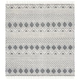thumbnail image 1 of SAFAVIEH Natura Joandra Geometric Wool Area Rug, Ivory/Charcoal, 6' x 6' Square, 1 of 8