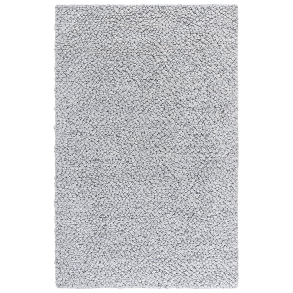 SAFAVIEH Natura Joey Solid Area Rug, Light Grey, 4' x 6'