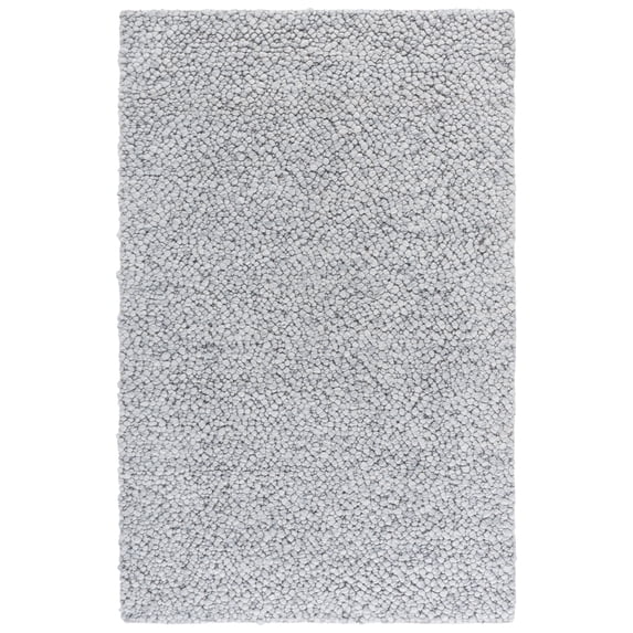 SAFAVIEH Natura Joey Solid Area Rug, Light Grey, 6' x 9'