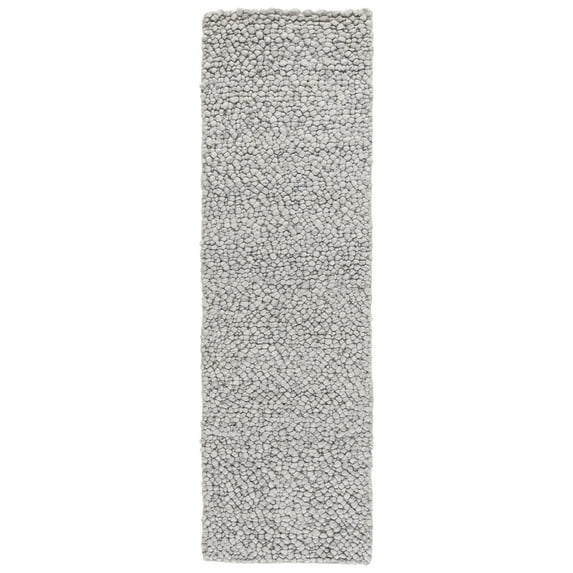 SAFAVIEH Natura Joey Solid Runner Rug, Light Grey, 2'3" x 8'