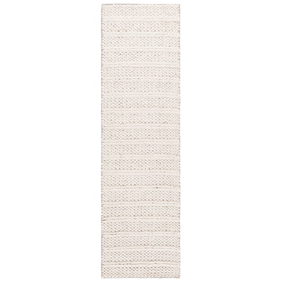 SAFAVIEH Natura Kensington Striped Runner Rug, Ivory, 2'3" x 8'