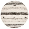 thumbnail image 1 of SAFAVIEH Natura Kyle Striped Area Rug, Black/Ivory, 8' x 8' Round, 1 of 8