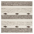 thumbnail image 1 of SAFAVIEH Natura Kyle Striped Area Rug, Black/Ivory, 8' x 8' Square, 1 of 8
