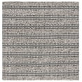 thumbnail image 1 of SAFAVIEH Natura Laird Geometric Cotton Area Rug, Black/Ivory, 6' x 6' Square, 1 of 8