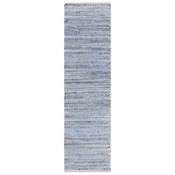 SAFAVIEH Natura Leonard Distressed Runner Rug, Blue/Light Grey, 2'3" x 8'