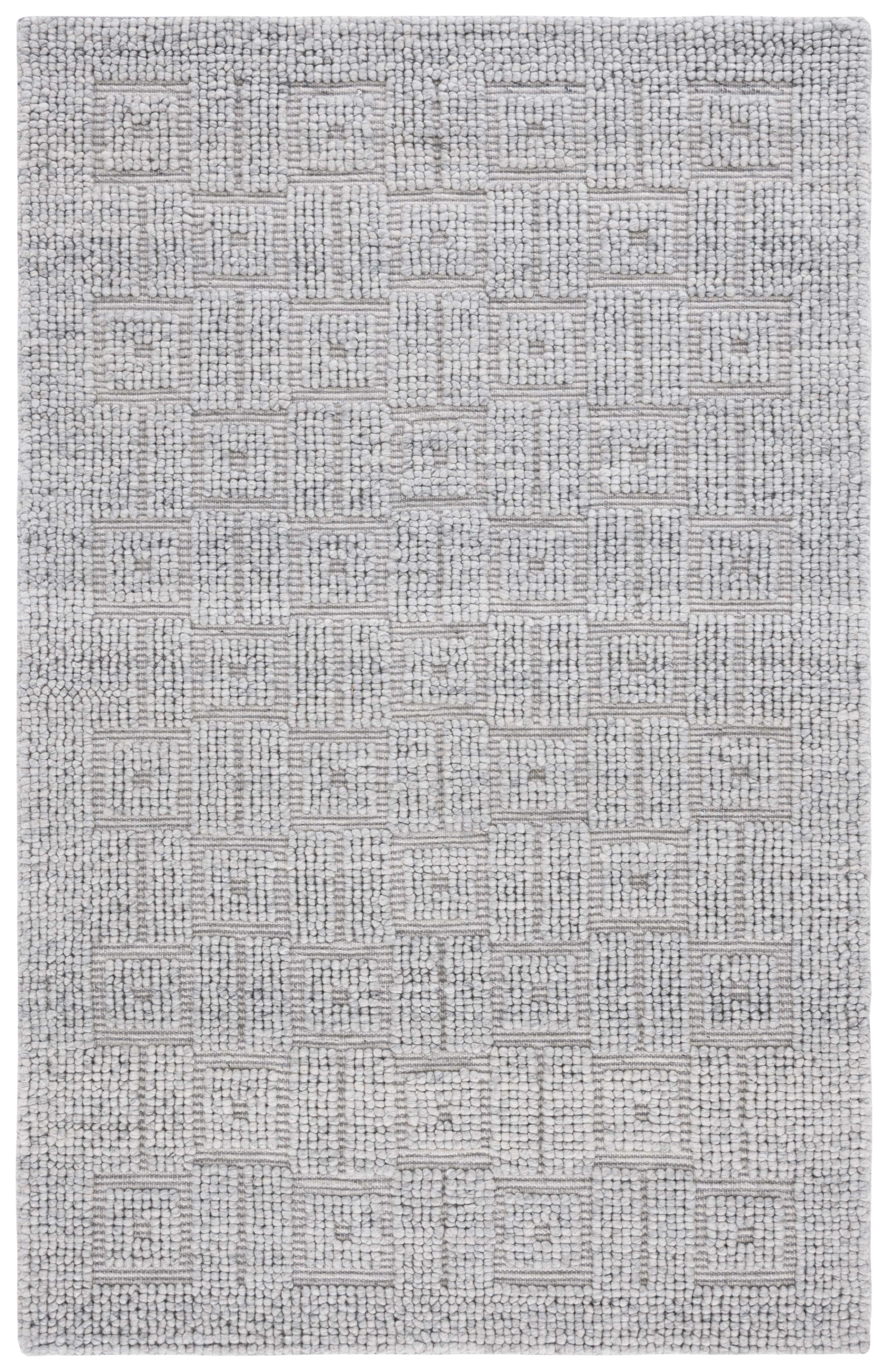 SAFAVIEH Natura Leslie Geometric Area Rug, Gray, 4' x 6'