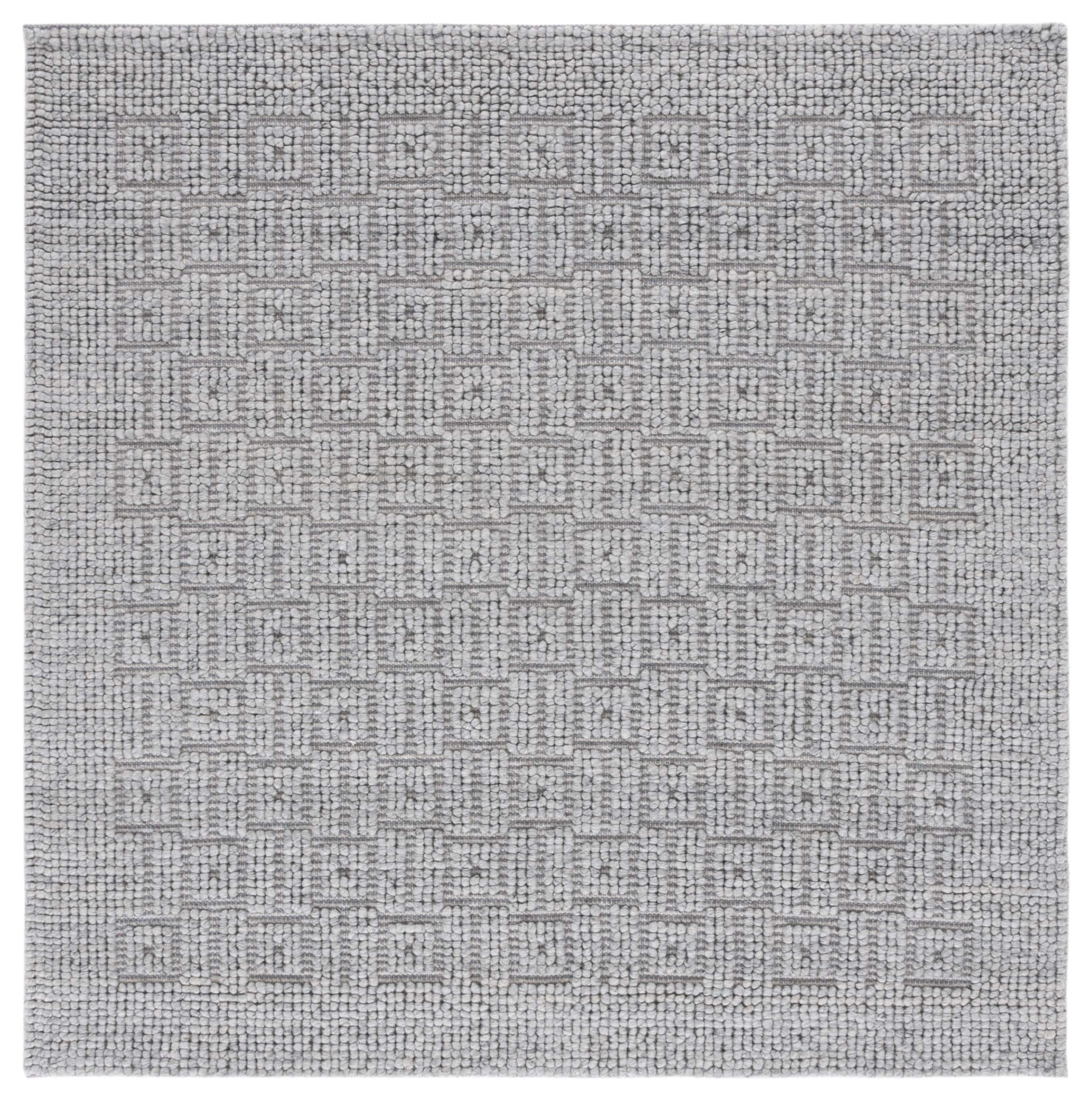 SAFAVIEH Natura Leslie Geometric Area Rug, Gray, 6' x 6' Square