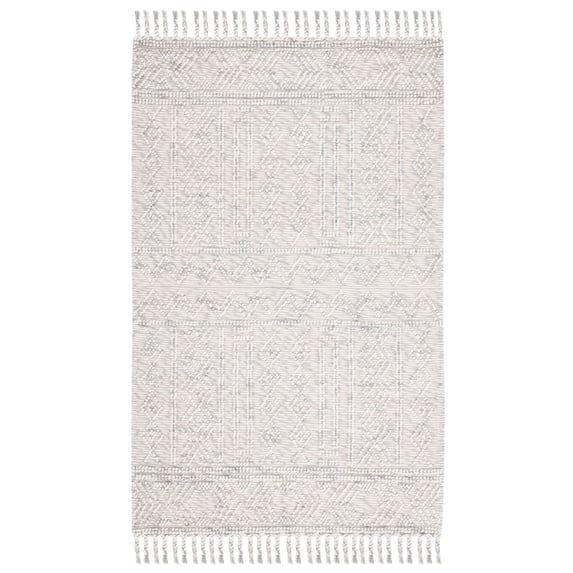 SAFAVIEH Natura Liana Southwestern Area Rug, Grey/Ivory, 5' x 8'
