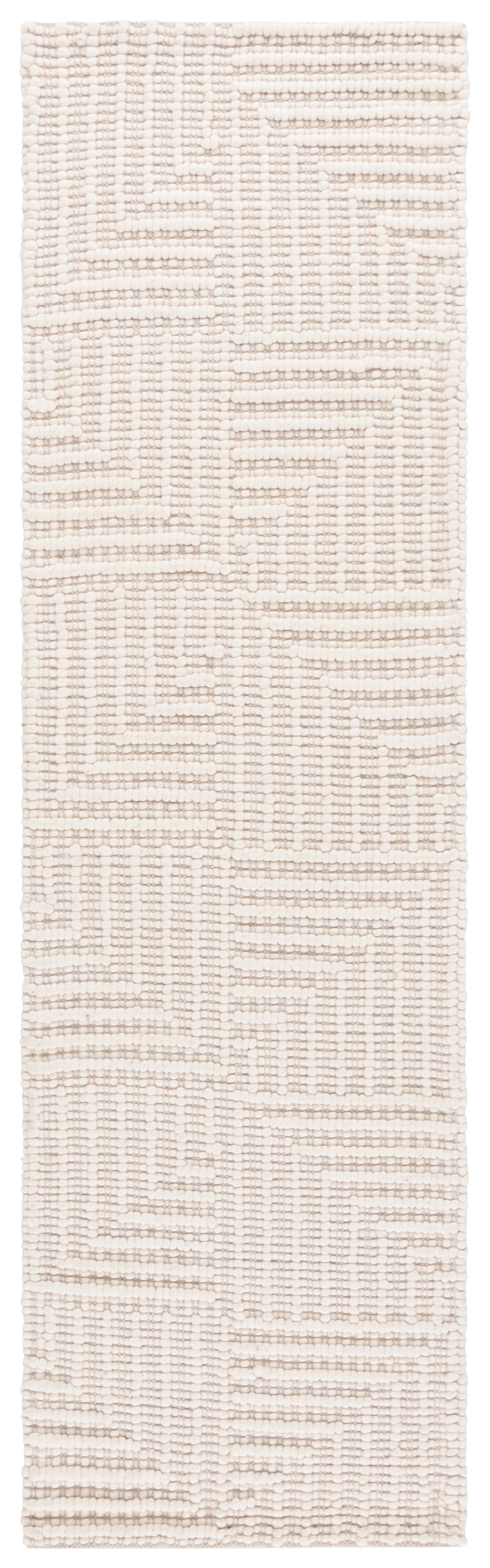 SAFAVIEH Natura Lucina Geometric Runner Rug, Ivory, 2'3" x 8'