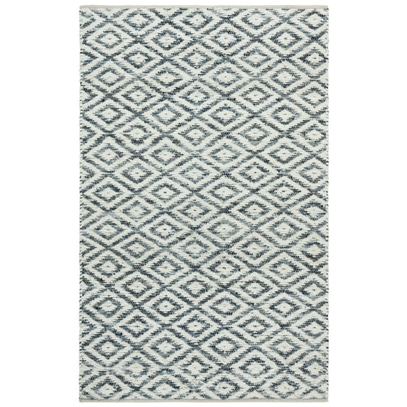 SAFAVIEH Natura Madisyn Geometric Area Rug, Navy/Ivory, 3' x 5'