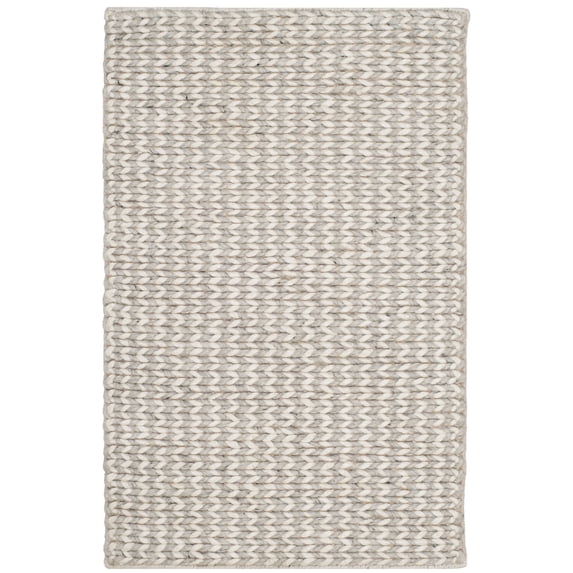 SAFAVIEH Natura Madrid Braided Area Rug, Ivory/Silver, 2' x 3'