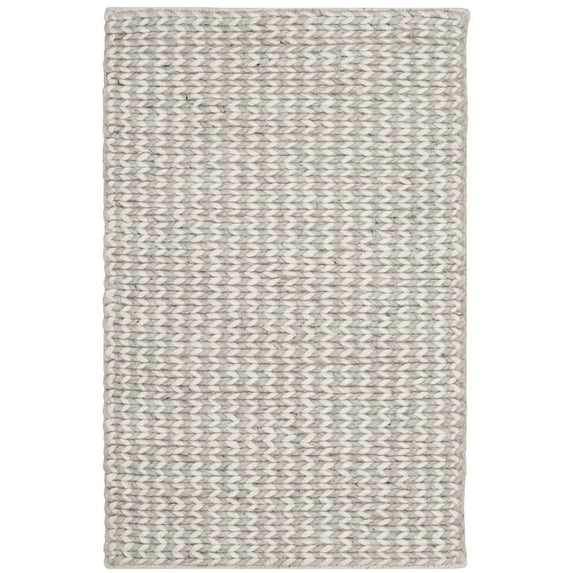 SAFAVIEH Natura Madrid Geometric Area Rug, Ivory/Silver, 2'3" x 4'