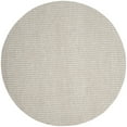 thumbnail image 1 of SAFAVIEH Natura Madrid Geometric Area Rug, Ivory/Silver, 4' x 4' Round, 1 of 9