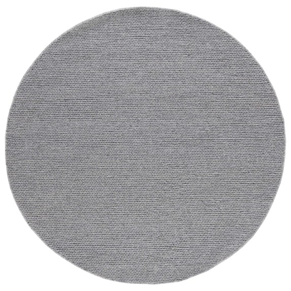 SAFAVIEH Natura Madrid Geometric Area Rug, Steel, 4' x 4' Round
