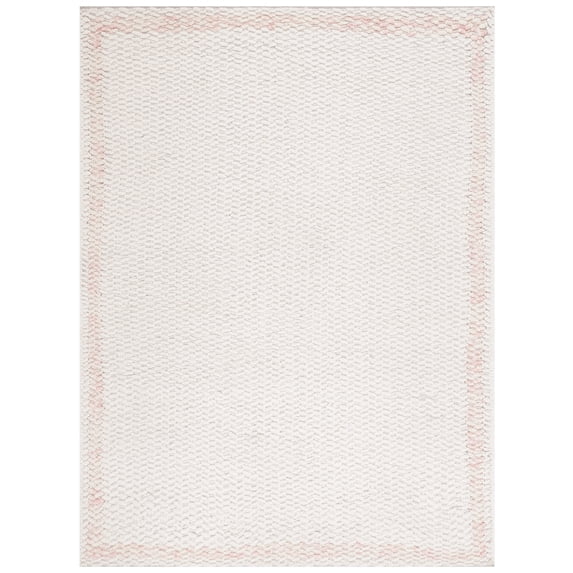 SAFAVIEH Natura Maggie Bordered Area Rug, Ivory/Pink, 8' x 10'