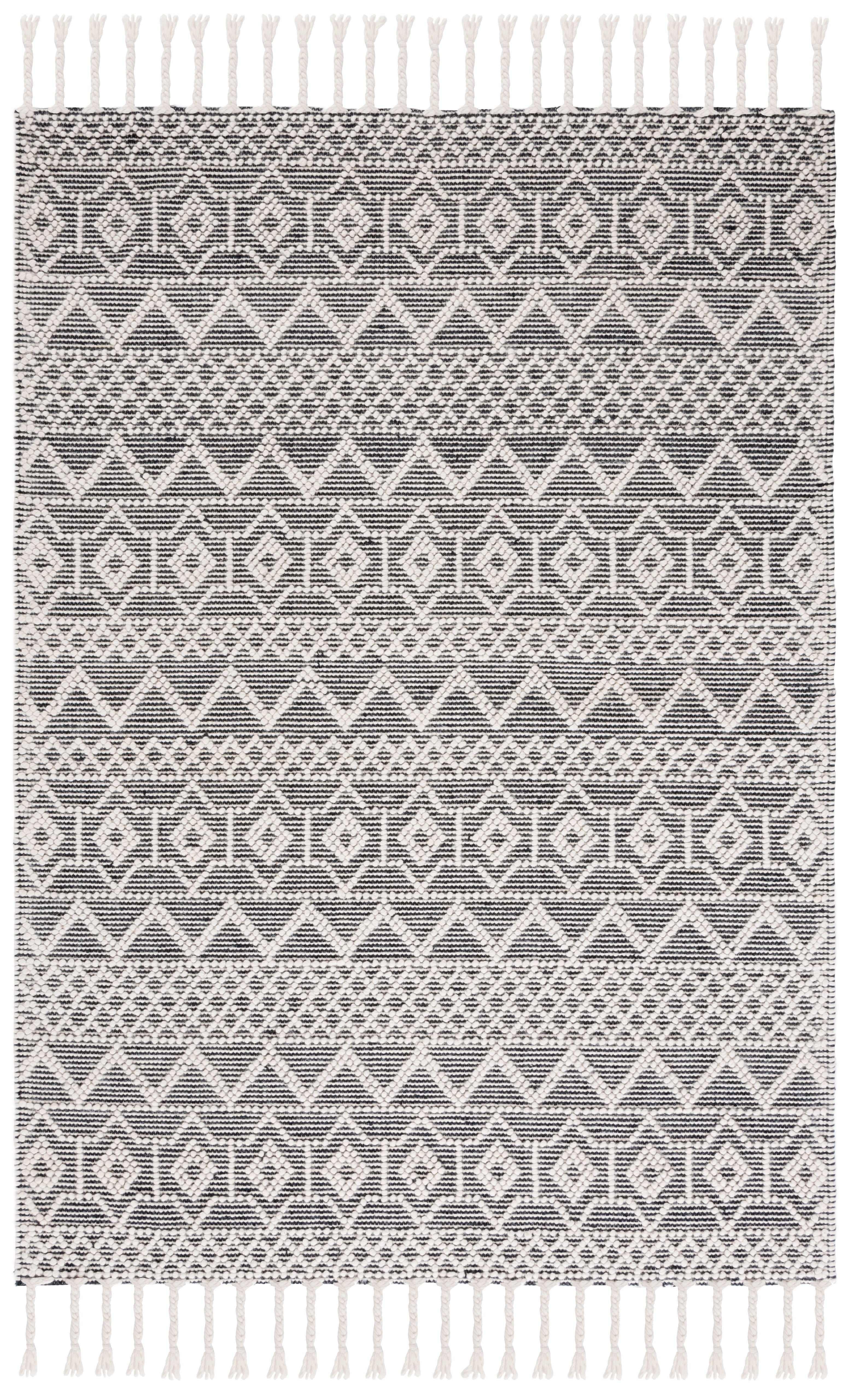 SAFAVIEH Natura Maralyn Southwestern Area Rug, Ivory/Black, 5' x 8'