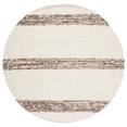 thumbnail image 1 of SAFAVIEH Natura Margaret Striped Area Rug, Ivory/Brown, 6' x 6' Round, 1 of 8