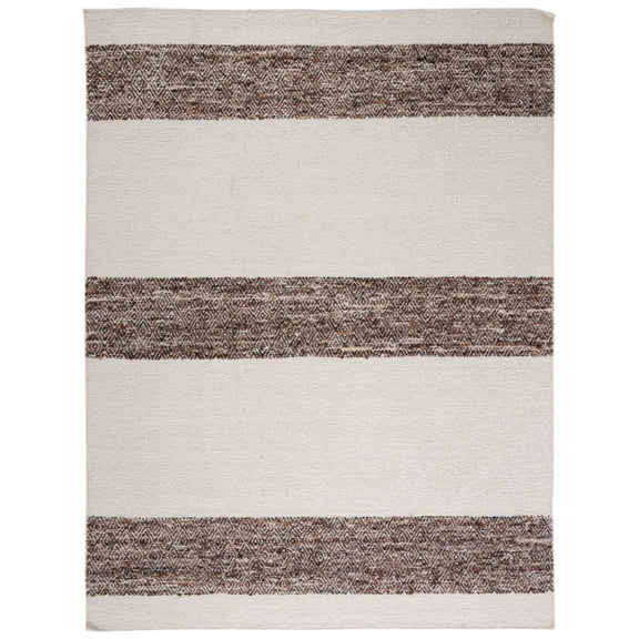 SAFAVIEH Natura Margaret Striped Area Rug, Ivory/Brown, 8' x 10'