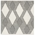 thumbnail image 1 of SAFAVIEH Natura Medici Diamond Area Rug, Ivory/Grey, 6' x 6' Square, 1 of 9
