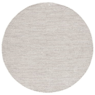 SAFAVIEH Natura Mellony Solid Area Rug, Brown/Ivory, 6' x 6' Round