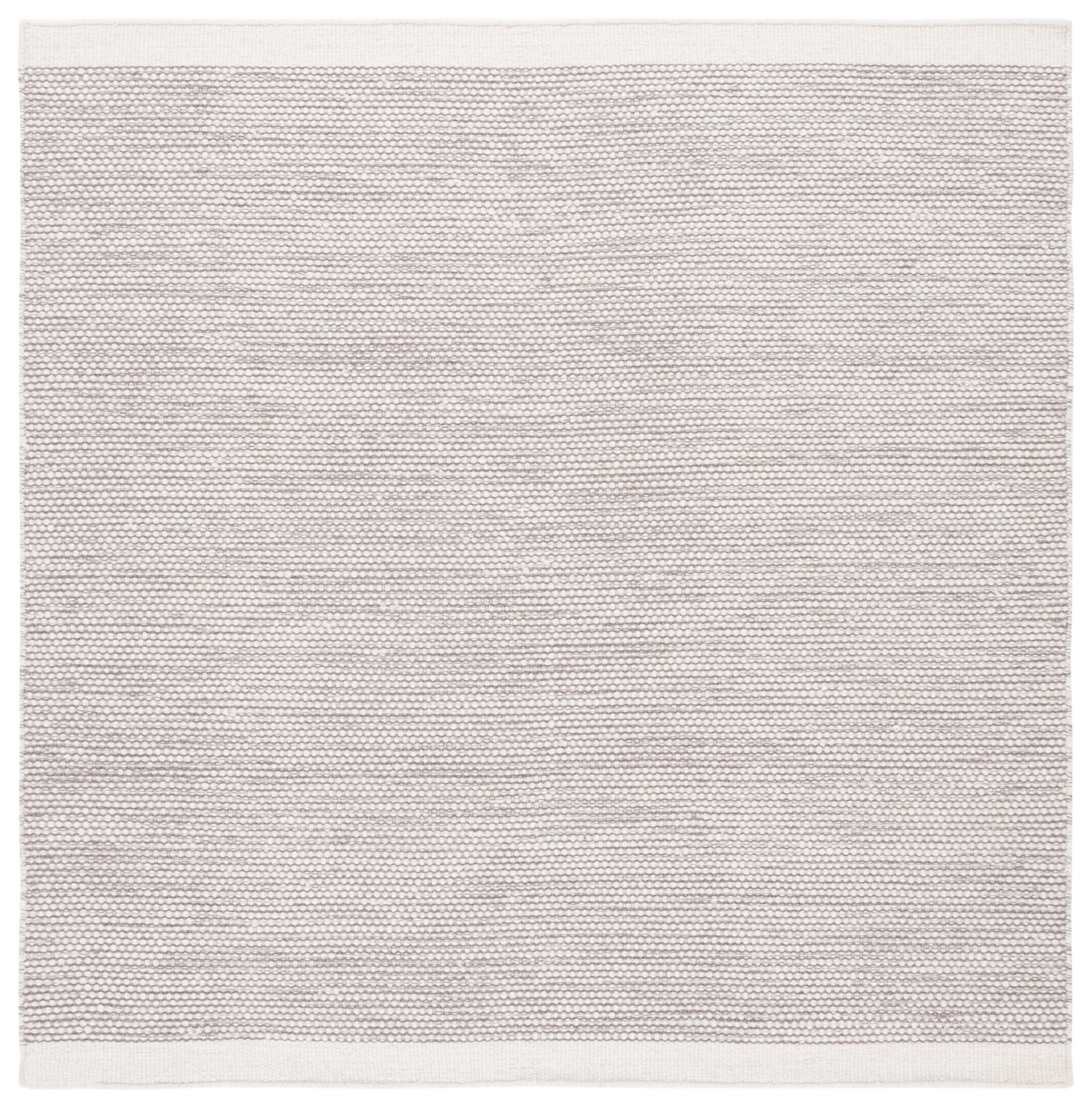 SAFAVIEH Natura Mellony Solid Area Rug, Brown/Ivory, 6' x 6' Square