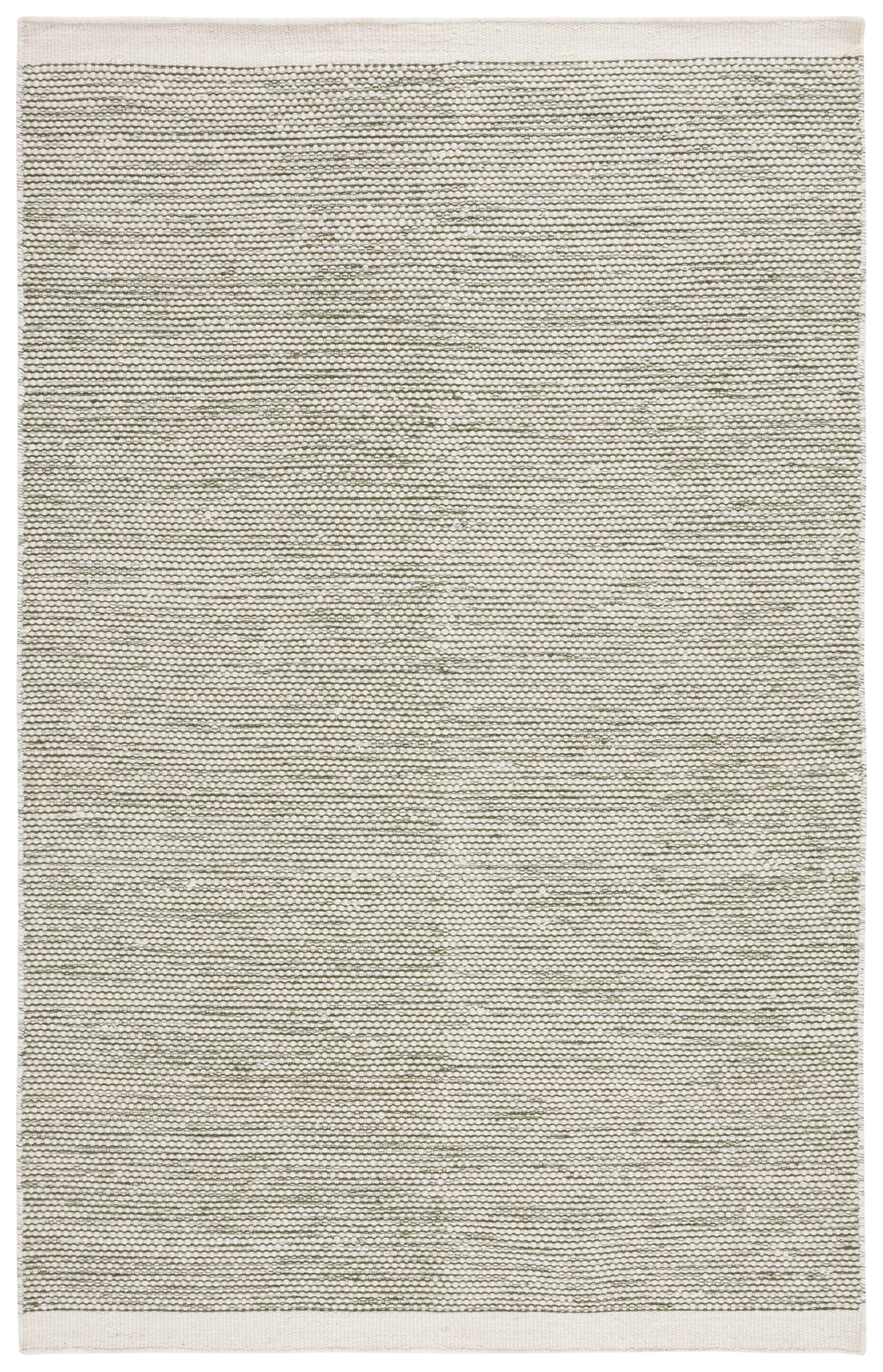 SAFAVIEH Natura Mellony Solid Area Rug, Green/Ivory, 4' x 6'