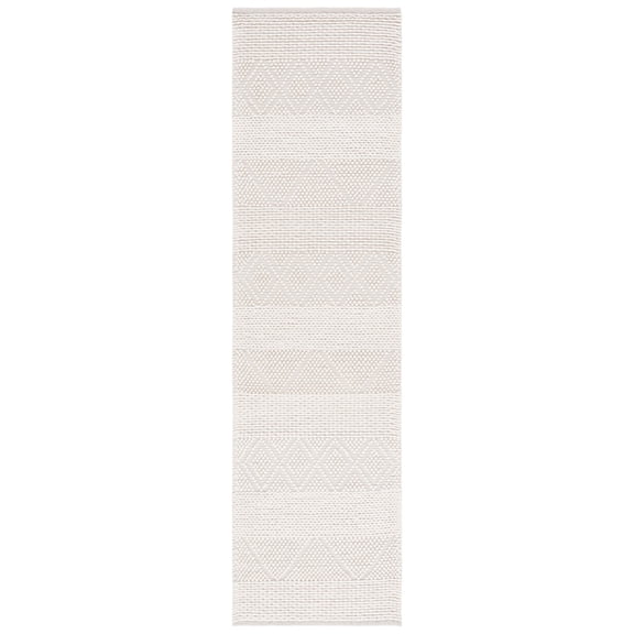 SAFAVIEH Natura Mervyn Southwestern Wool Runner Rug, Ivory, 2'3" x 8'