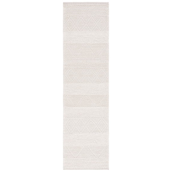 SAFAVIEH Natura Mervyn Southwestern Wool Runner Rug, Ivory, 2'3" x 8'