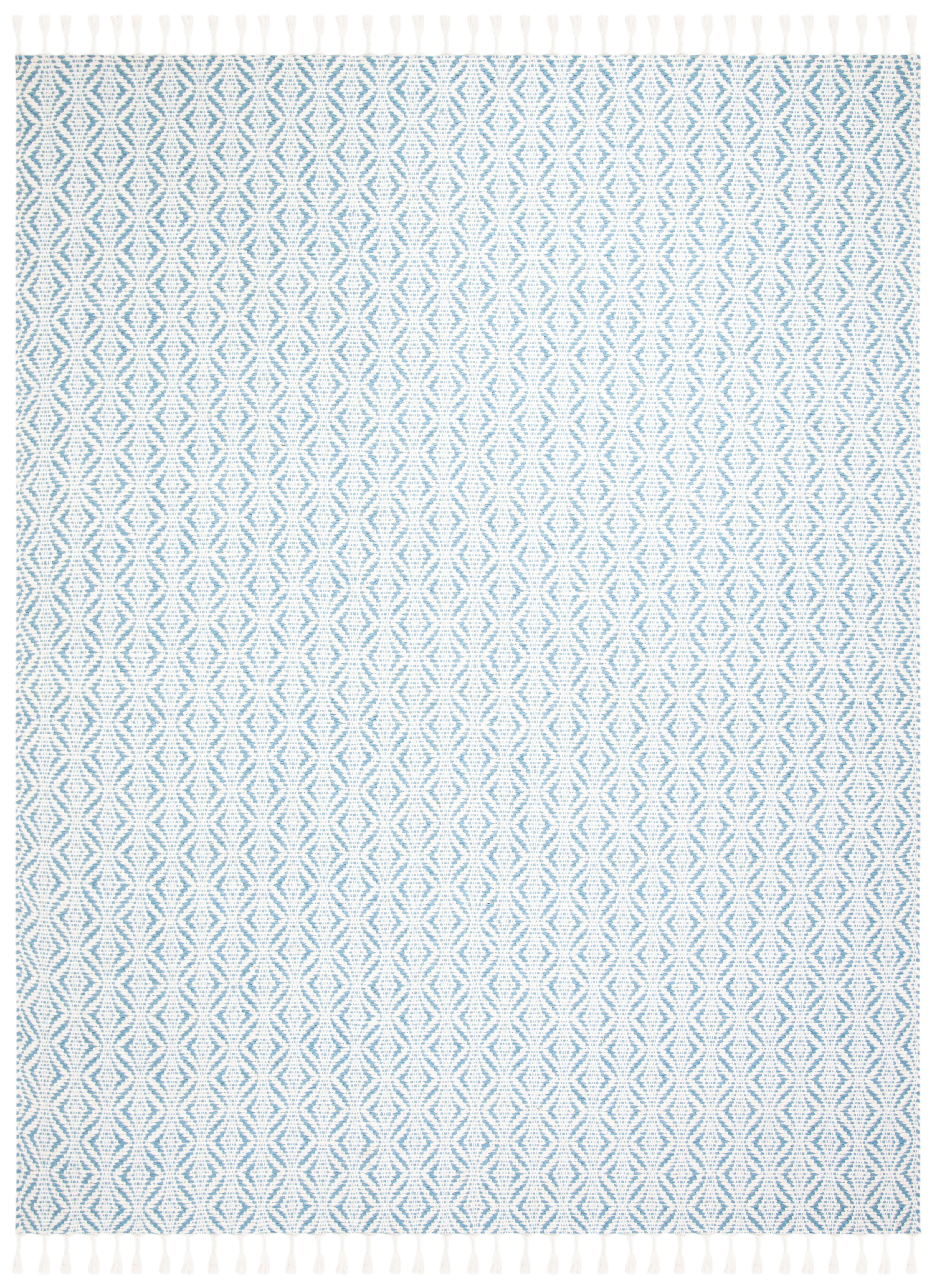 Coastal Bliss Blue Hand-Tufted Wool 8' x 10' Area Rug