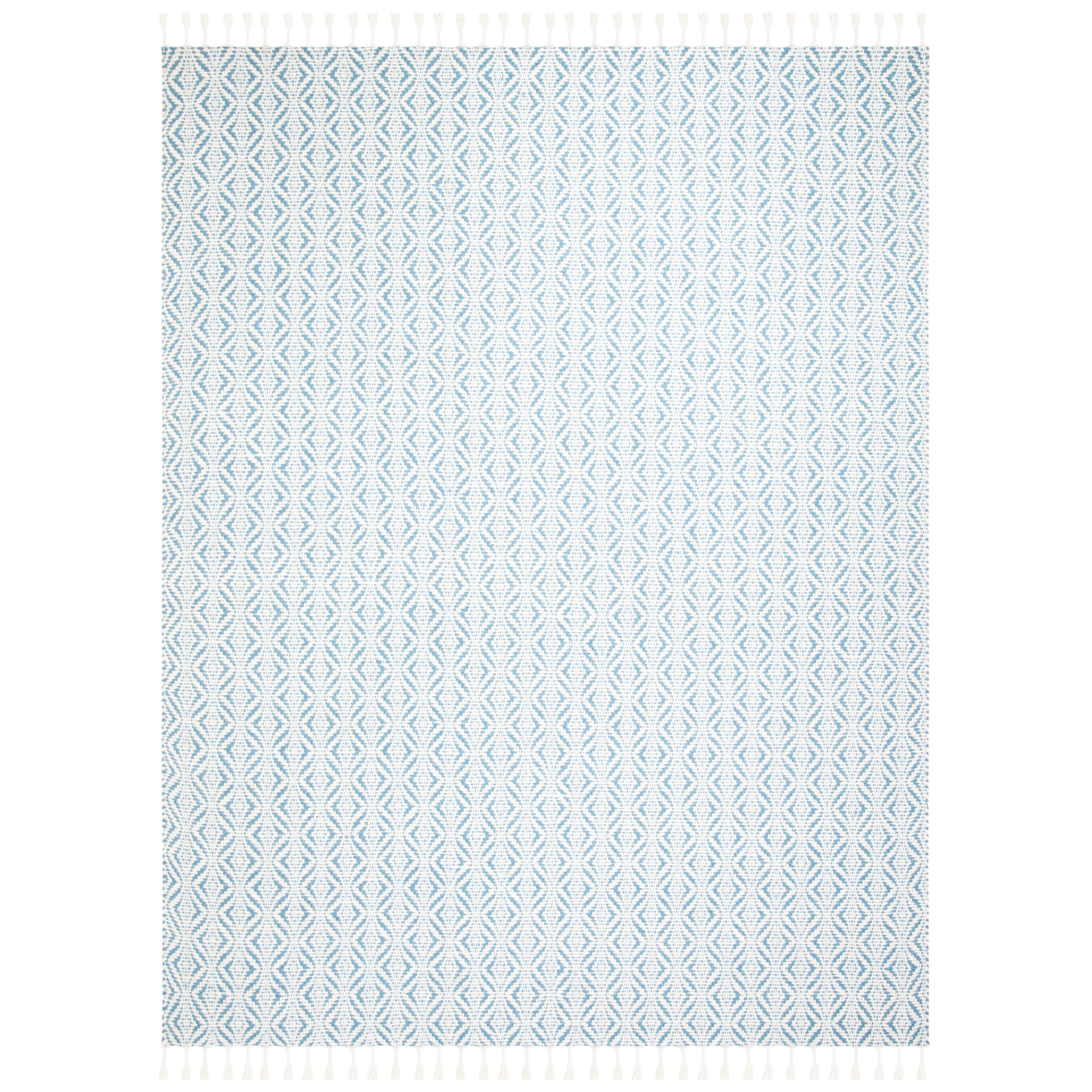 SAFAVIEH Natura Mesa Geometric Striped Area Rug, Blue, 9' x 12'
