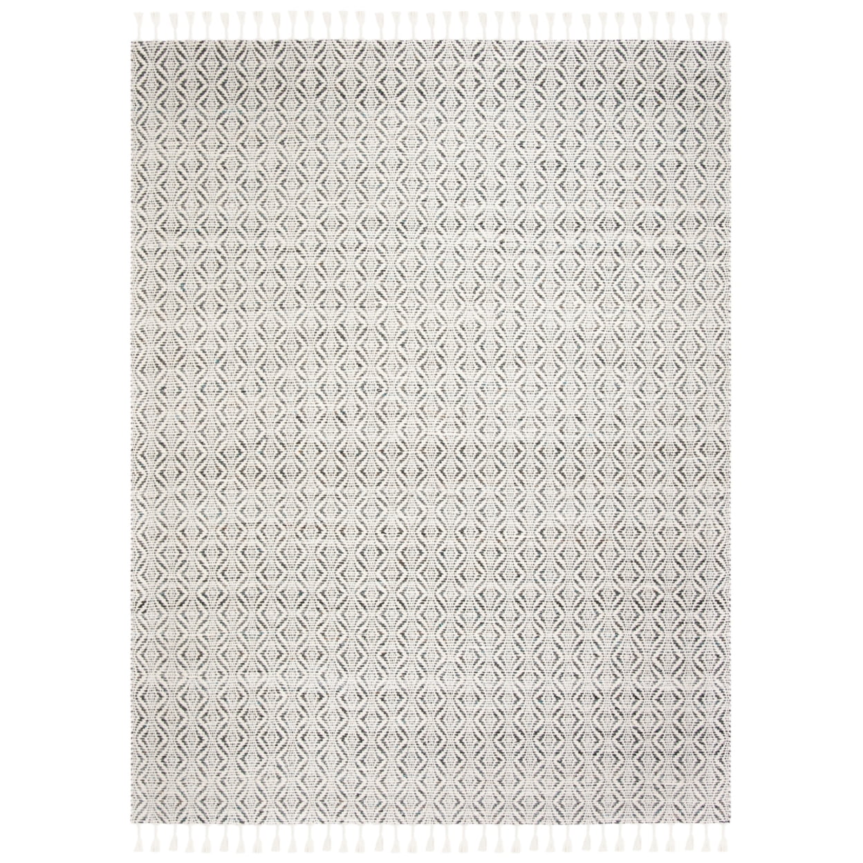SAFAVIEH Natura Mesa Geometric Striped Area Rug, Charcoal, 3' x 5'