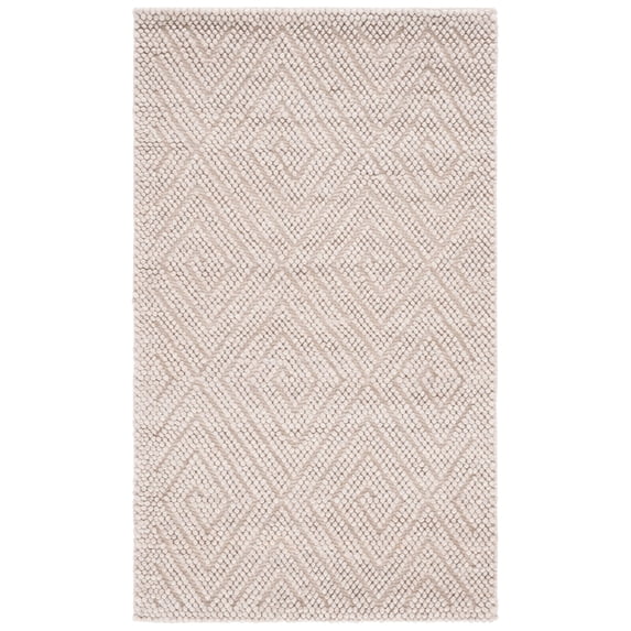 SAFAVIEH Natura Mitchell Diamond Area Rug, Beige, 4' x 6'