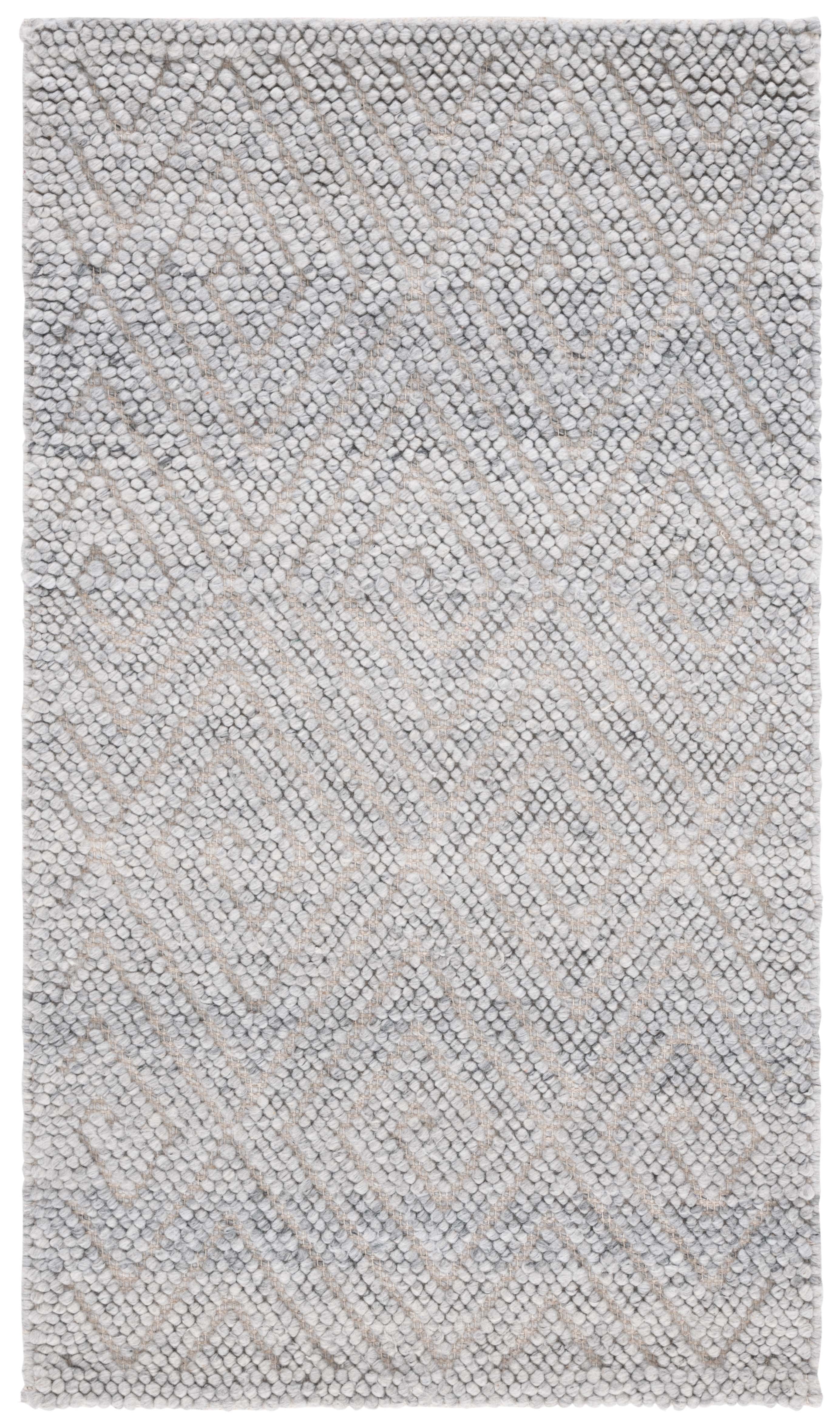 SAFAVIEH Natura Mitchell Diamond Area Rug, Grey, 4' x 6'