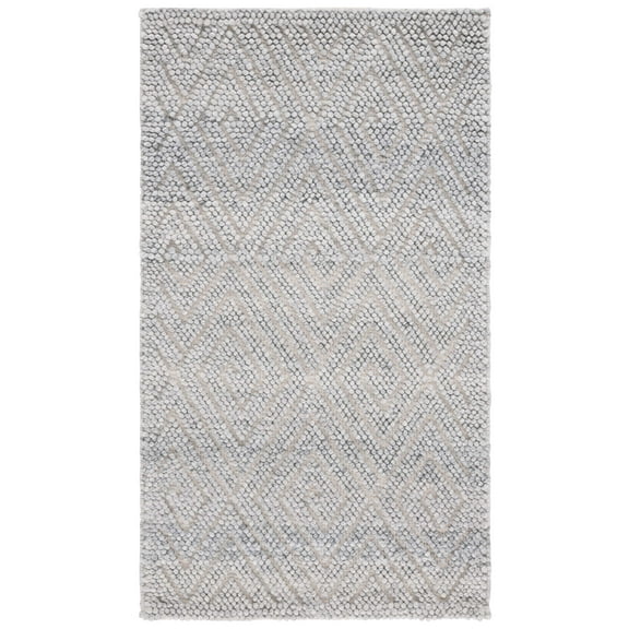 SAFAVIEH Natura Mitchell Diamond Area Rug, Grey, 4' x 6'