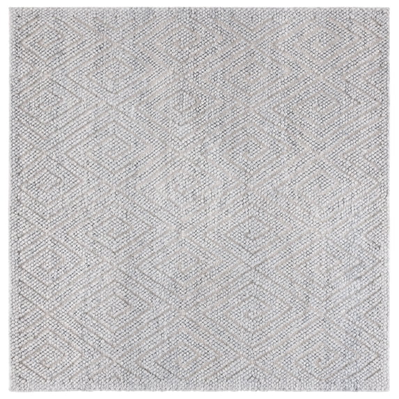 SAFAVIEH Natura Mitchell Diamond Area Rug, Grey, 6' x 6' Square