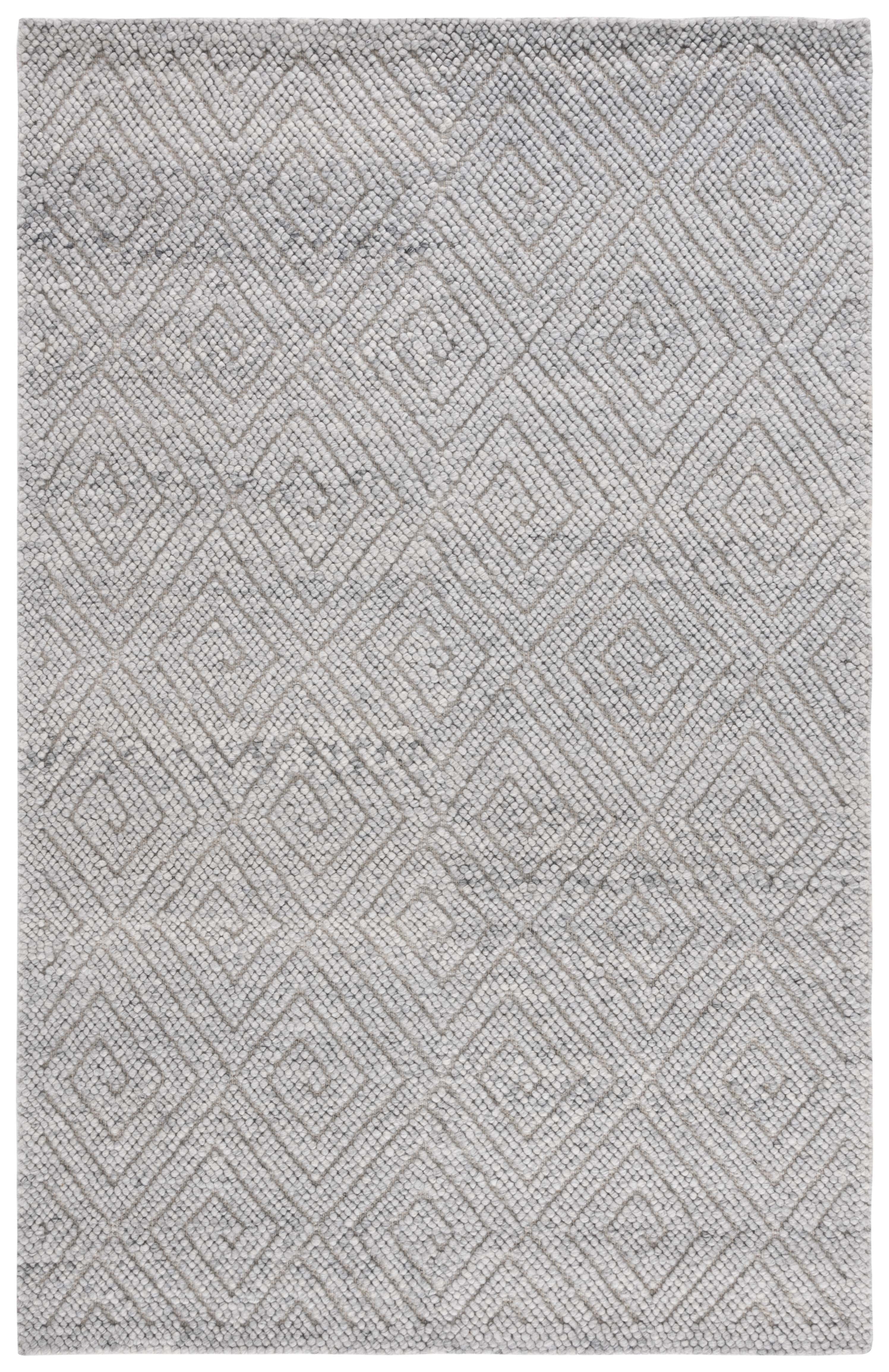 SAFAVIEH Natura Mitchell Diamond Area Rug, Grey, 6' x 9'