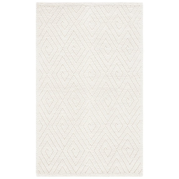 SAFAVIEH Natura Mitchell Diamond Area Rug, Ivory, 6' x 9'