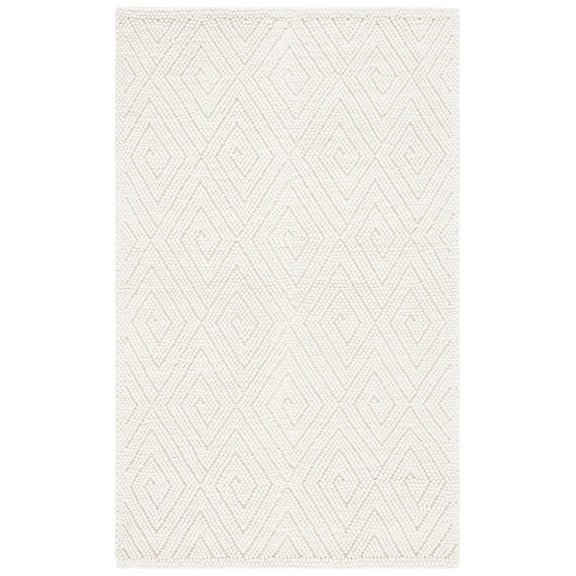 SAFAVIEH Natura Mitchell Diamond Area Rug, Ivory, 8' x 10'