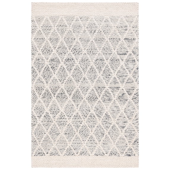 SAFAVIEH Natura Montana Diamond Area Rug, Gray/Ivory, 3' x 5'