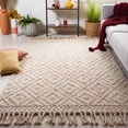 thumbnail image 1 of Safavieh Natura Paolo Diamond Area Rug, Ivory/Red, 6' x 6' Square, 1 of 11